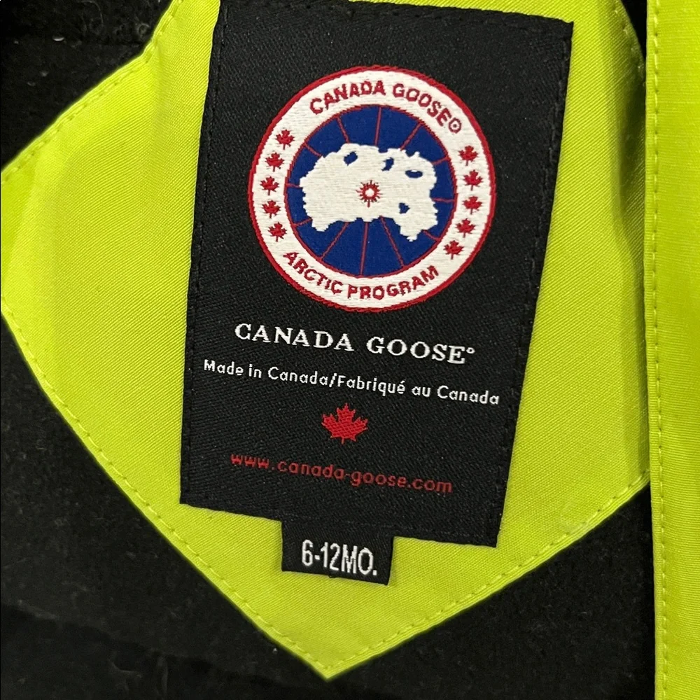 Canada Goose Lime Green baby bunting bad Snowsuit - Picture 4 of 8